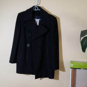 Jones New York Black Women's Peacoat